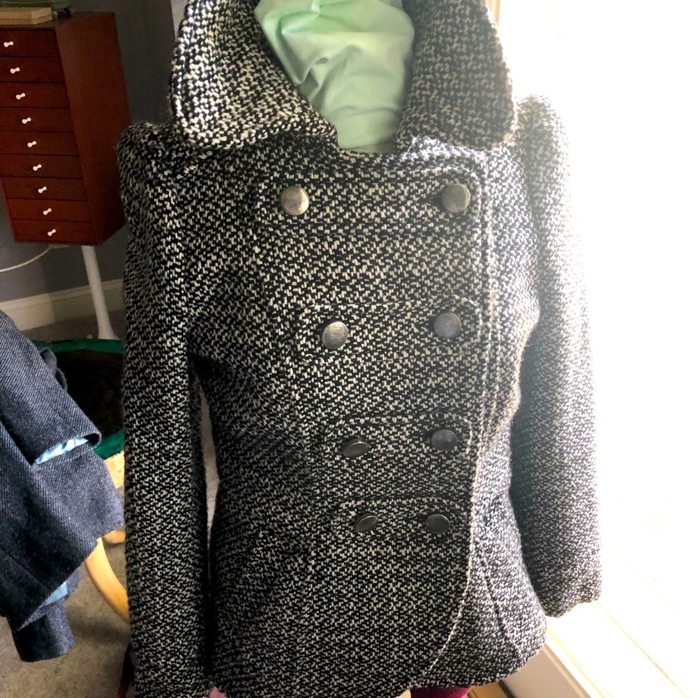 H&M UK Fully lined pea coat Size 40